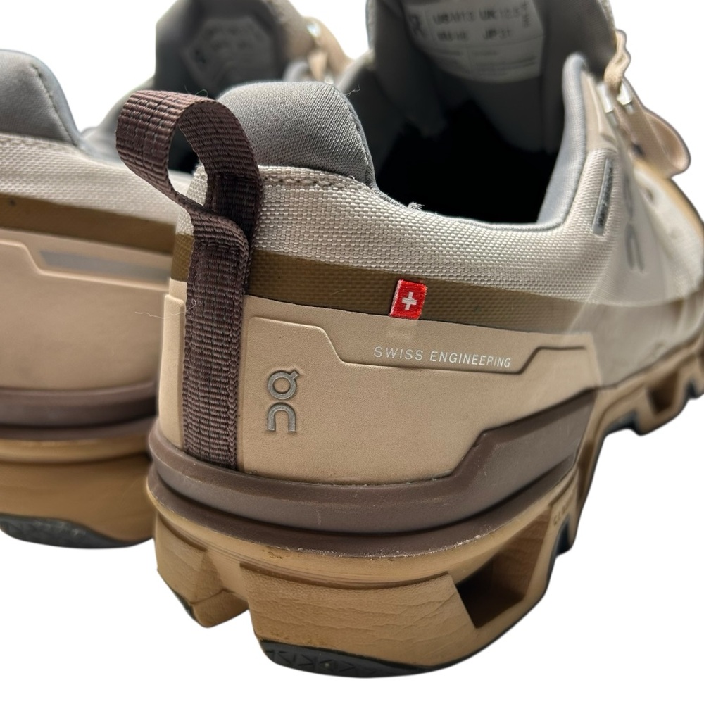 On Running Cloudwander Waterproof Trail Shoes Men’s 13 Tan Brown Hiking Sneaker - Picture 7 of 15